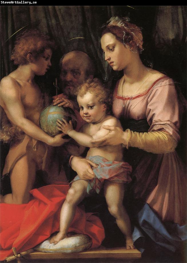 Andrea del Sarto Holy Family with St. John young